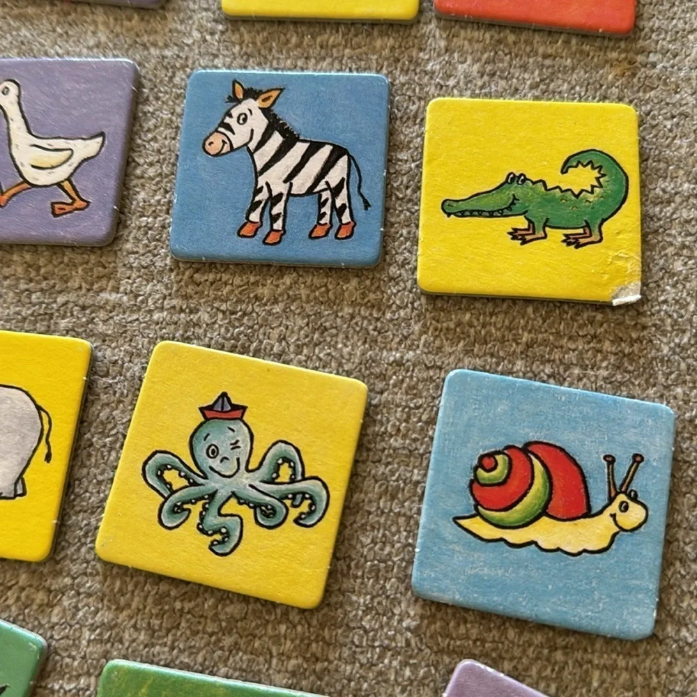 HABA Mini Lotto Number 19 Miniature Travel Tin Set of 4 Bingo From Germany